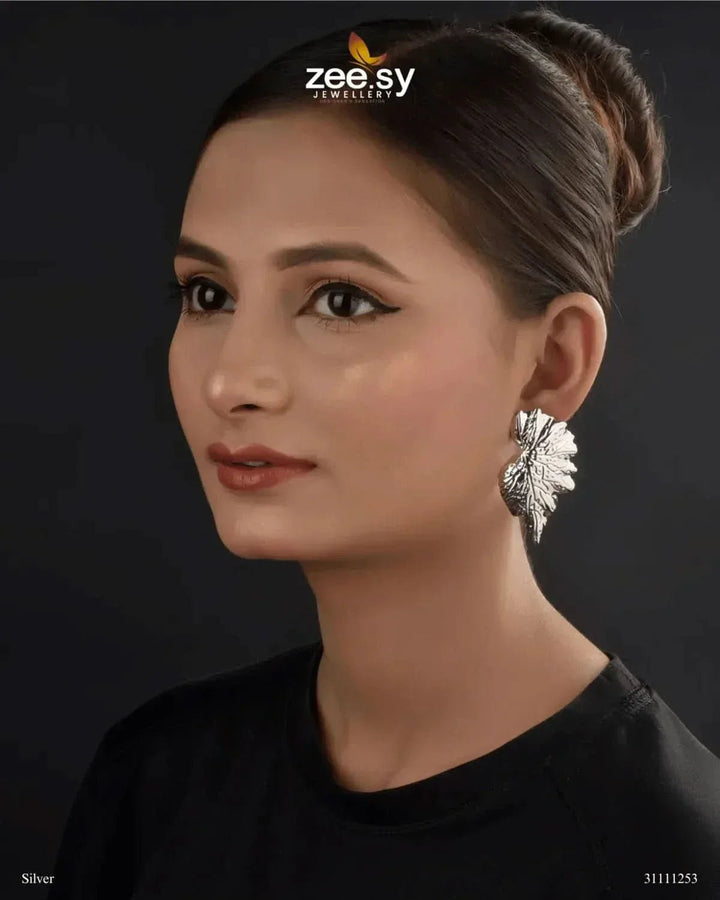 Sylvaraa Earrings Silver Earrings - Zeesy Jewellery Pakistan | Premium Artificial & Imitation Jewellery