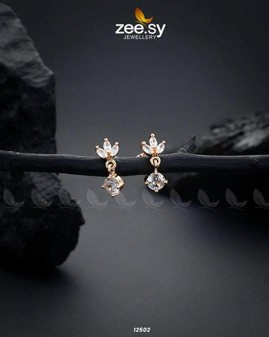 Tiny Leaf Earrings Golden Earrings - Zeesy Jewellery Pakistan | Premium Artificial & Imitation Jewellery