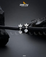 Tiny Leaf Earrings Silver Earrings - Zeesy Jewellery Pakistan | Premium Artificial & Imitation Jewellery