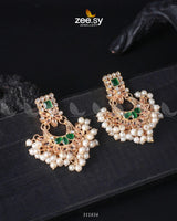 Lily Earrings Green Earrings - Zeesy Jewellery Pakistan | Premium Artificial & Imitation Jewellery