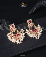 Lily Earrings Fuchsia Earrings - Zeesy Jewellery Pakistan | Premium Artificial & Imitation Jewellery