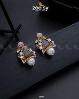 Hand crafted Earings Champagne Earrings - Zeesy Jewellery Pakistan | Premium Artificial & Imitation Jewellery