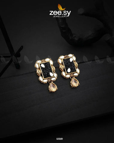 Ethereal Earrings Black Earrings - Zeesy Jewellery Pakistan | Premium Artificial & Imitation Jewellery