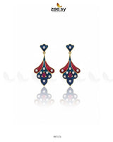Balsam Earrings Green & Mahroon Earrings - Zeesy Jewellery Pakistan | Premium Artificial & Imitation Jewellery