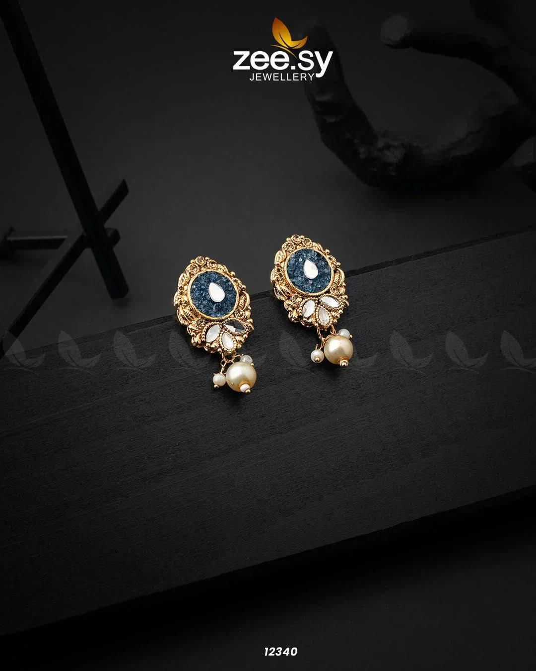 Quartz Earrings - Zeesy.pk