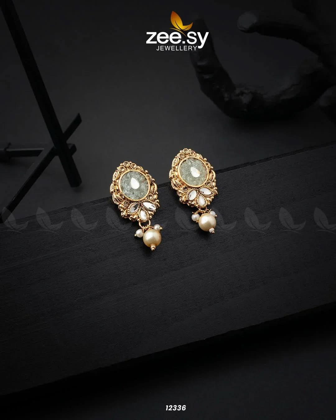 Quartz Earrings - Zeesy.pk