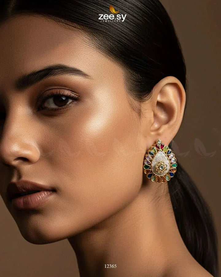 Slate Crush Earrings Earrings - Zeesy Jewellery Pakistan | Premium Artificial & Imitation Jewellery