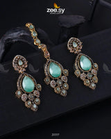 Dangle Earrings Mint Green Earrings - Zeesy Jewellery Pakistan | Premium Artificial & Imitation Jewellery