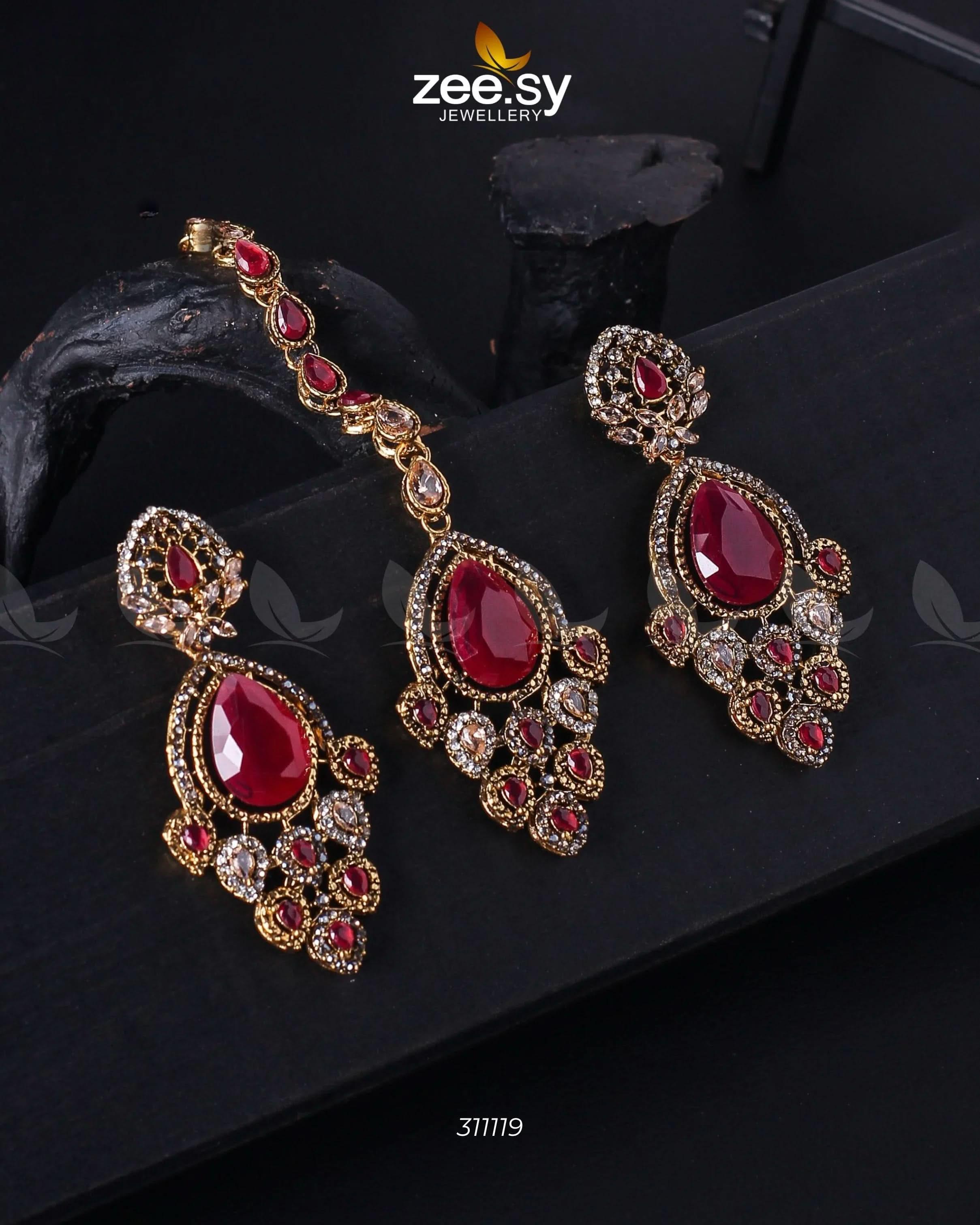 Dangle Earrings Fuchsia Earrings - Zeesy Jewellery Pakistan | Premium Artificial & Imitation Jewellery