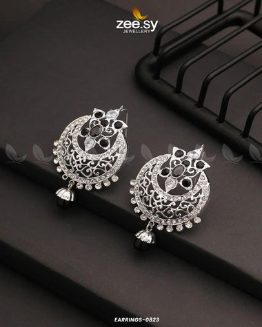EARRINGS-0823 Black Earrings - Zeesy Jewellery Pakistan | Premium Artificial & Imitation Jewellery