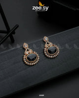 Golden Aaina-e-Dil Earrings - Zeesy.pk