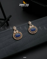 Golden Aaina-e-Dil Earrings - Zeesy.pk