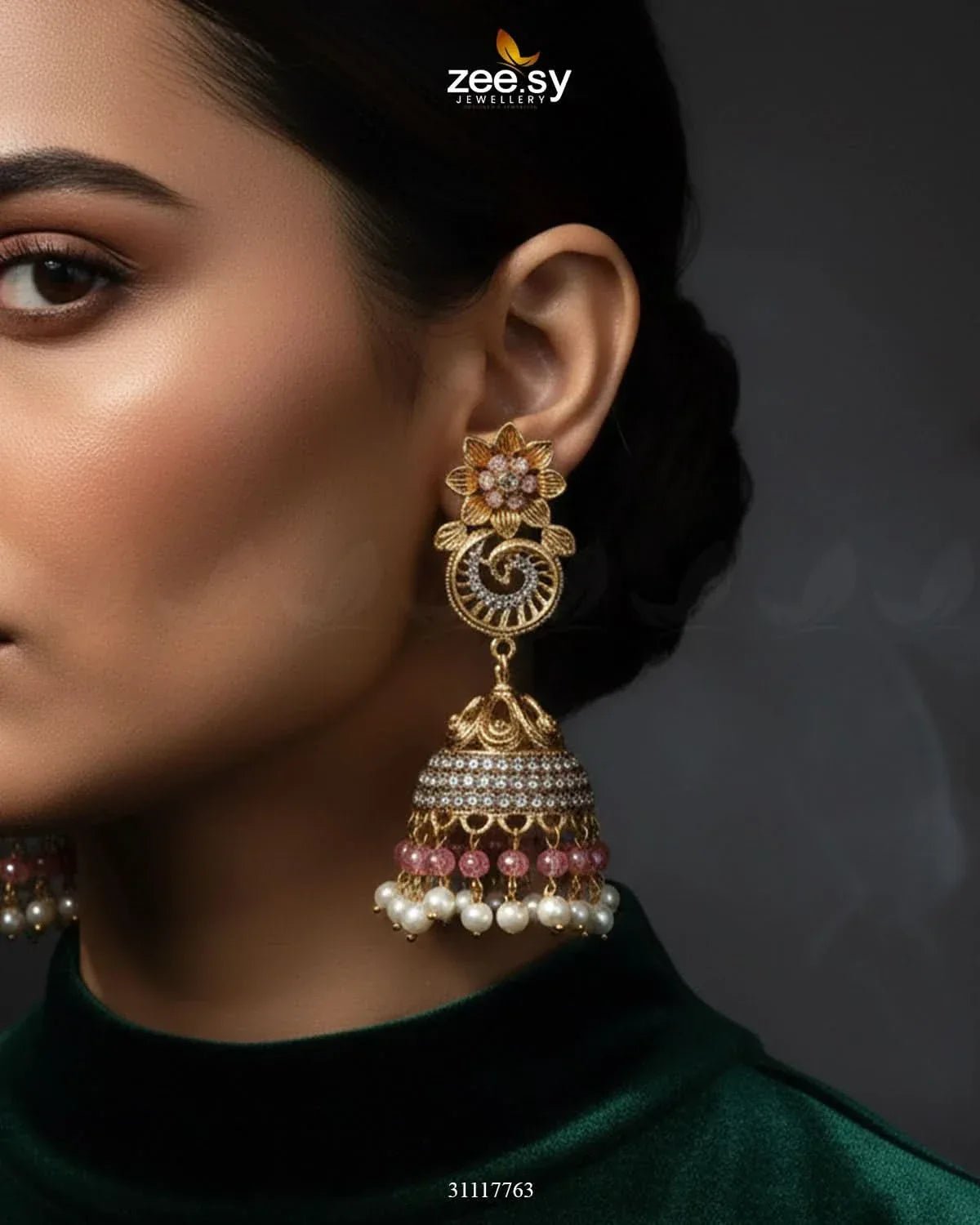 Fern Earrings Earrings - Zeesy Jewellery Pakistan | Premium Artificial & Imitation Jewellery