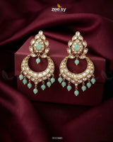 Imperial Chand Crystal Earrings Earrings - Zeesy Jewellery Pakistan | Premium Artificial & Imitation Jewellery