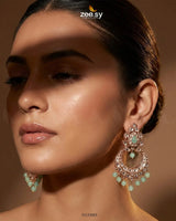 Imperial Chand Crystal Earrings Earrings - Zeesy Jewellery Pakistan | Premium Artificial & Imitation Jewellery