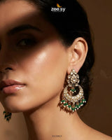 Imperial Chand Crystal Earrings Earrings - Zeesy Jewellery Pakistan | Premium Artificial & Imitation Jewellery