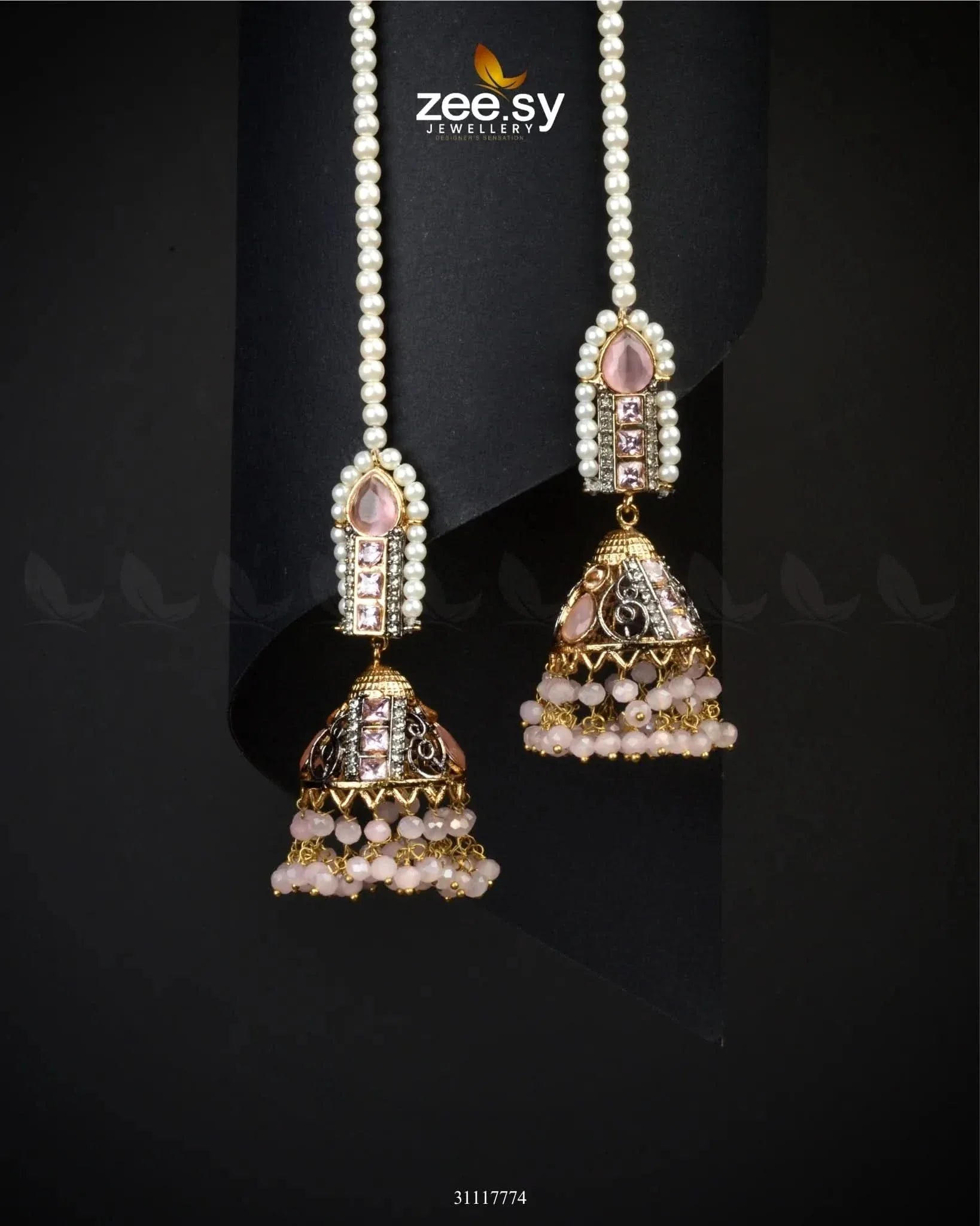 Willoow Earrings Mint Pink Earrings - Zeesy Jewellery Pakistan | Premium Artificial & Imitation Jewellery
