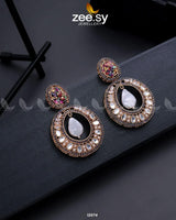 Cluster Zircons Earrings Multi Earrings - Zeesy Jewellery Pakistan | Premium Artificial & Imitation Jewellery