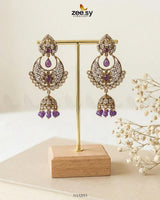 Rich Chandbali Zirconia Earrings Earrings - Zeesy Jewellery Pakistan | Premium Artificial & Imitation Jewellery