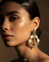 Antique Turkish Baroque Pearl Earrings Earrings - Zeesy Jewellery Pakistan | Premium Artificial & Imitation Jewellery