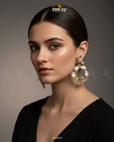 Antique Turkish Baroque Pearl Earrings Earrings - Zeesy Jewellery Pakistan | Premium Artificial & Imitation Jewellery