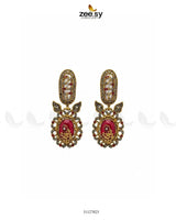 Antique Turquoise Cut Stone Earrings Earrings - Zeesy Jewellery Pakistan | Premium Artificial & Imitation Jewellery