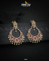 Armeena's Earrings Red Earrings - Zeesy Jewellery Pakistan | Premium Artificial & Imitation Jewellery