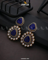 EARRINGS-0818 Blue Earrings - Zeesy Jewellery Pakistan | Premium Artificial & Imitation Jewellery