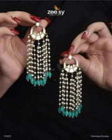 Glowtique Earrings Mint Green Earrings - Zeesy Jewellery Pakistan | Premium Artificial & Imitation Jewellery