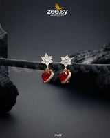 Heart Earrings Red Earrings - Zeesy Jewellery Pakistan | Premium Artificial & Imitation Jewellery