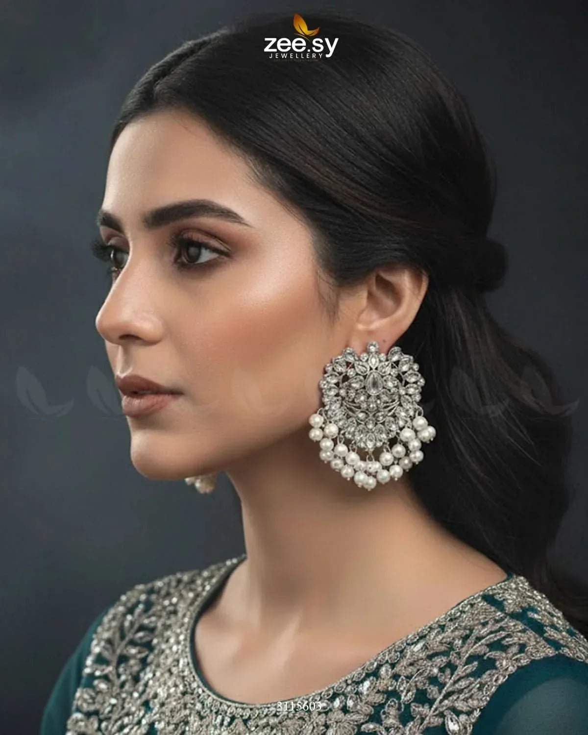 Luxuriant Earrings Earrings - Zeesy Jewellery Pakistan | Premium Artificial & Imitation Jewellery