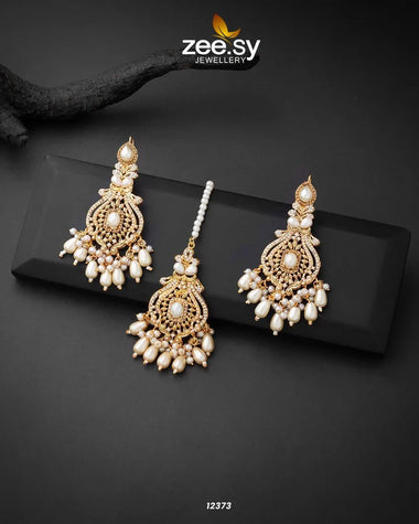 Minal's Earrings Pearl Earrings - Zeesy Jewellery Pakistan | Premium Artificial & Imitation Jewellery
