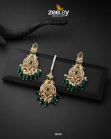 Minal's Earrings Green Earrings - Zeesy Jewellery Pakistan | Premium Artificial & Imitation Jewellery