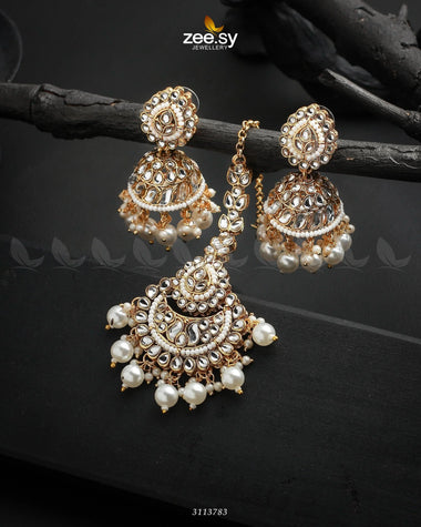 Rija Earrings White Earrings - Zeesy Jewellery Pakistan | Premium Artificial & Imitation Jewellery