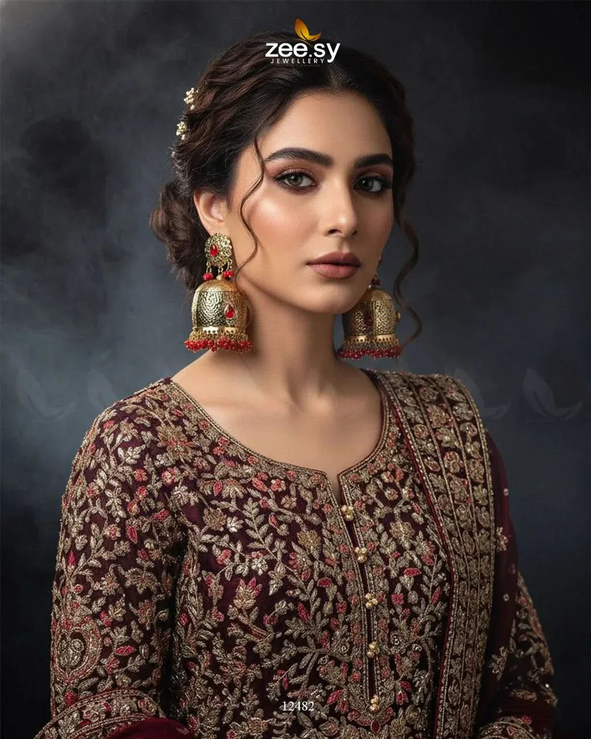 Shaymin Earrings Earrings - Zeesy Jewellery Pakistan | Premium Artificial & Imitation Jewellery