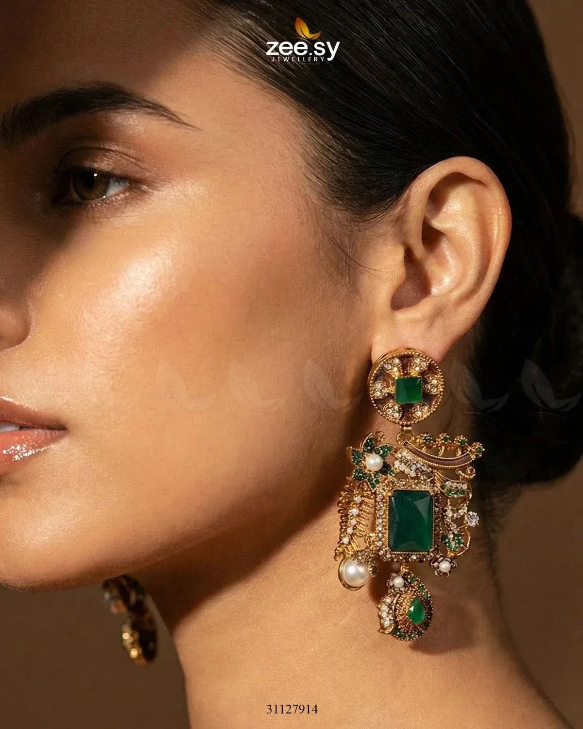 Victorian Faux Pearl Earrings Earrings - Zeesy Jewellery Pakistan | Premium Artificial & Imitation Jewellery