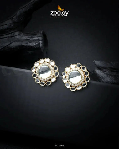 Zewar Earrings White Earrings - Zeesy Jewellery Pakistan | Premium Artificial & Imitation Jewellery