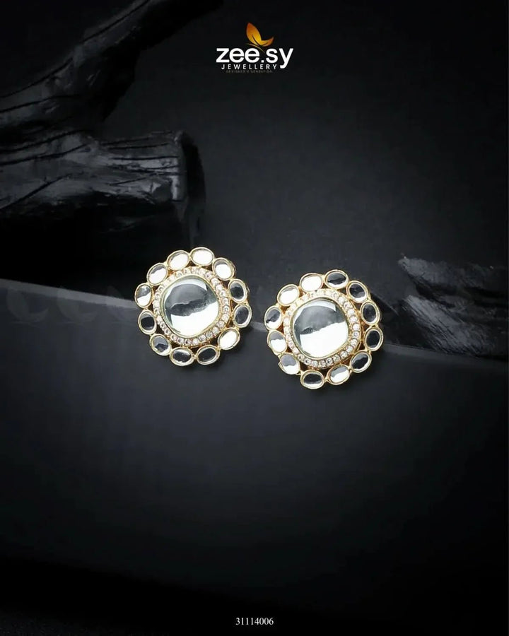 Zewar Earrings White Earrings - Zeesy Jewellery Pakistan | Premium Artificial & Imitation Jewellery