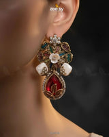 Roszir Pearl Drop Earrings Earrings - Zeesy Jewellery Pakistan | Premium Artificial & Imitation Jewellery