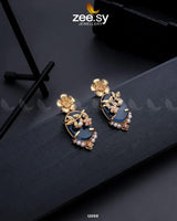 Crystal Glow Earrings Blue Earrings - Zeesy Jewellery Pakistan | Premium Artificial & Imitation Jewellery