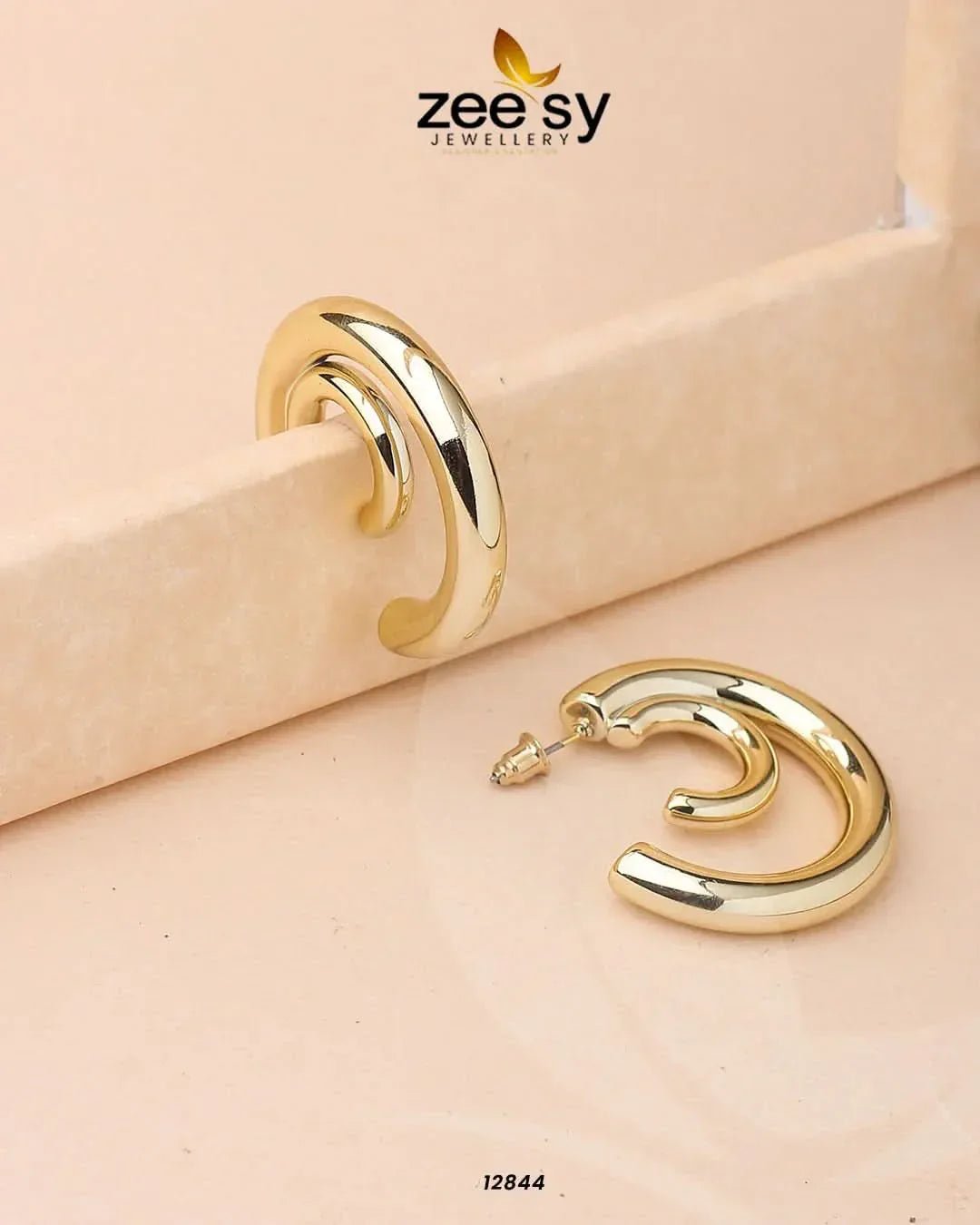 Arc Earrings Earrings - Zeesy Jewellery Pakistan | Premium Artificial & Imitation Jewellery