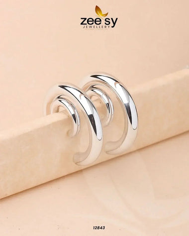 Arc Earrings Silver Earrings - Zeesy Jewellery Pakistan | Premium Artificial & Imitation Jewellery