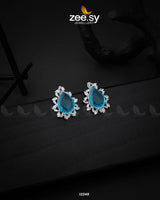 Oval Star Earrings - Zeesy.pk