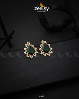 Oval Star Earrings - Zeesy.pk