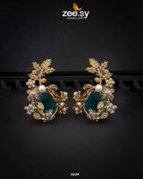 Bract Earrings Sea Green Earrings - Zeesy Jewellery Pakistan