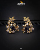 Bract Earrings Purple Earrings - Zeesy Jewellery Pakistan