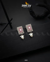 Gravel Earrings Pink Earrings - Zeesy Jewellery Pakistan | Premium Artificial & Imitation Jewellery