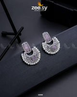 Silver Cluster Pearl Earrings - Zeesy.pk