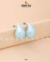 Clarkia Earrings Sky Blue Earrings - Zeesy Jewellery Pakistan | Premium Artificial & Imitation Jewellery