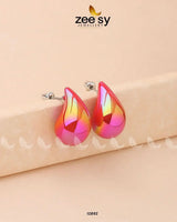 Clarkia Earrings Fuschia Earrings - Zeesy Jewellery Pakistan | Premium Artificial & Imitation Jewellery